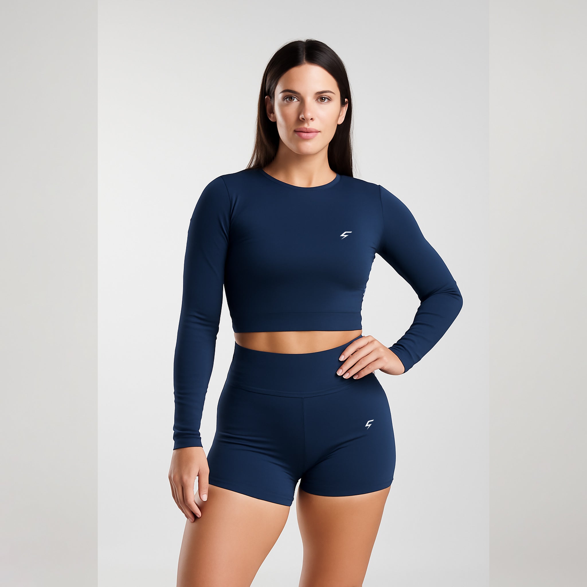 SQUATMODE LONG SLEEVE CROP TOP